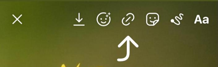 Instagram story link icon