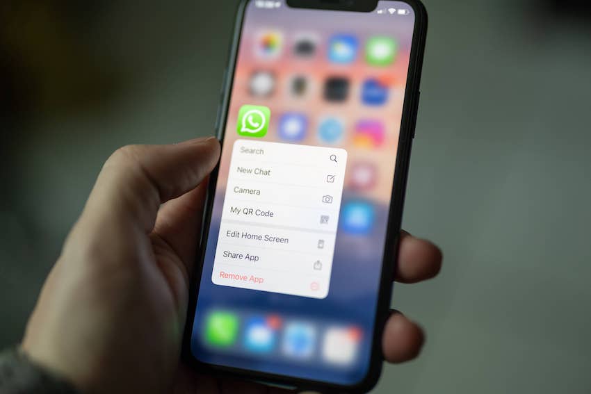 Phone screen showing Whatsapp