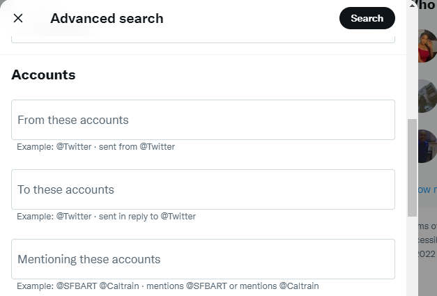 twitter advanced search tool on mobile