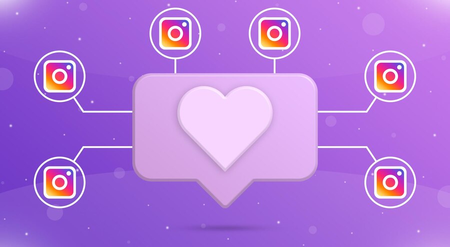 instagram love heart